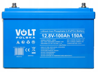 Volt Polska LifePo4 Magazine 100AH 150A 12V BT KRK
