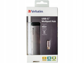 Etiketovacie kliešte - Verbatim Multi Port USB-C 3.1, 2x USB 3.0, HDMI
