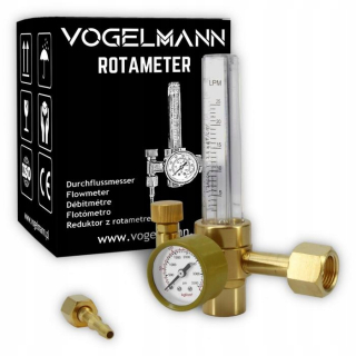 Redukčný ventil na zváračku - Vogelmann rotameter redukcia plynu argón tig