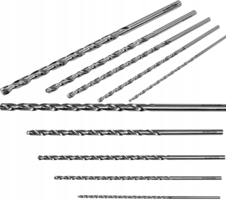 Kovové dlhé vŕtačky set 5 ks 3-8 mm