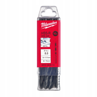 Milwaukee Shockwave HSS-G Tin Red Hex 19el vŕtačky