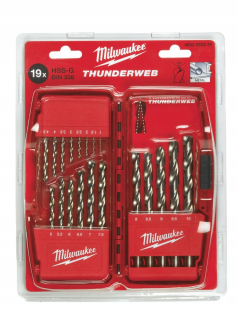 Kovové vŕtačky ThunderWeb HSS-G 19ks Milwaukee