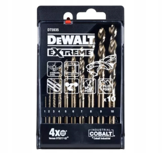 Vrták, zahlbovák - Dewalt Extreme Cobalt 10 Cobalt vŕtačky 10 ks.