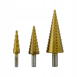 HSS 4-32 mm Postupné kužeľové vŕtačky