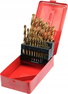 Kovové titánové vŕtačky sthor yato 1-10 mm 19ks