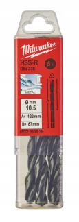 Kovová vŕtačka Milwaukee HSS-R 10,5 mm- 5 ks