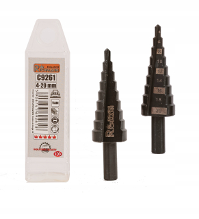 KROKOVACÍ VŔTAK 4-20 MM KUŽEL DO KOVU C9261