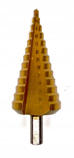 Postupný vŕtač pre HSS-TIN 4-39 mm Allbe Metal