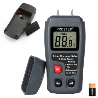 Merač vlhkosti dreva - VLHKOMETER DREVA VLHKOMETER STROMU 9V