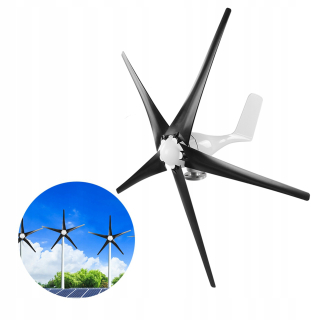 VETERNÁ TURBÍNA 1200W48V GENERÁTOR PRÚDU 5 LISTOV