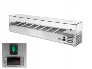 Chladnička - Kolektív s krytom Inox 8 x GN 1/4