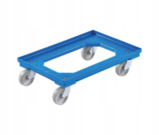 Vozík, košík na prepravu tovaru - Blue Trolley pre kontajner Euro 60x40