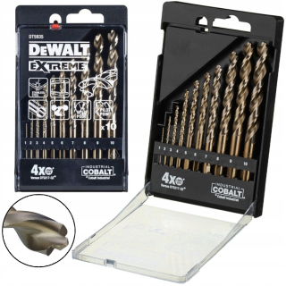 Vrták, zahlbovák - Kovová vŕtačka 1-10 mm 10pc Cobalt Dewalt DT5935