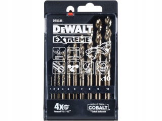Vrták, zahlbovák - Extrémne 10 ks DT5935-Q Dewalt Cobalt Cvičenie