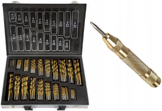 Titaniové vŕtačky HSS 1-10 mm KPL 170 PCS + PoinkAK