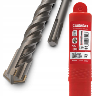 Vrták, zahlbovák - Schwabenbach SDS plus 25x800 mm betónová vŕtačka