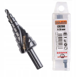 Postupná špirálová vŕtačka pre kov 4-20 mm C9268
