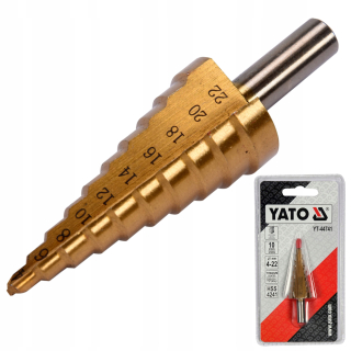 Viacstupňová kužeľová vŕtačka 4-22 Yato YT-44741