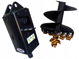 Vrtačka, vrták - Hydraulický vŕtací stroj pre mini rýpadlo - nové !!!