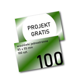 Vizitky na mieru - Jeden -vedené vizitky 100 ks. 85x55 350G Project