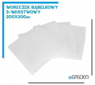 Bublinková fólia - Bublinové vrecká s fóliou 20x20 3 vrstvy 100 ks