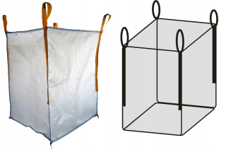 Veľká taška Big Bag 500 kg 75x75x75 cm