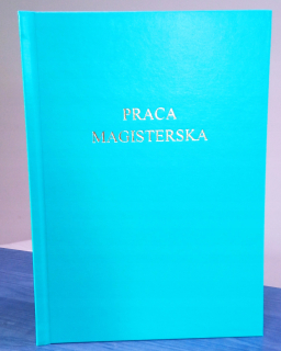 Tlač a nastavenie tyrkysovej diplomovej práce