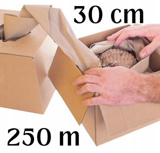 Výplne do obalov a kartónov - Papierový výplň pre 30 cm * 250 m pakety neteko