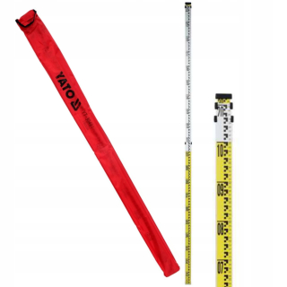 Nivelačná lata - Yato Legate Lace 3M Telescopic + Cover