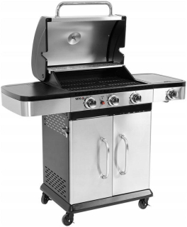 Profesionálny gril - Yato YG-20002 plynový gril 3+1 nerez 10,6 kW