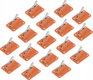 Hák, záves - Fodarby svorky żabki Dufty Clips - Set 200