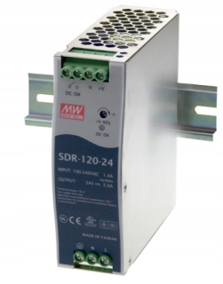 Napájanie 12V 10A 120 W Priemer Well SDR-120-12