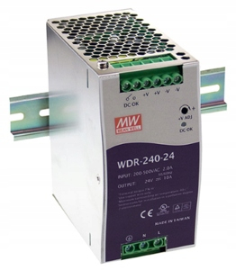Napájací zdroj 24v 10a 240 W priemer WDR-240-24
