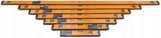 Vodováha - Nastavte 7 úrovní 40-200 cm magnetický magnet ALU