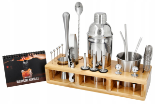 Barmanské príslušenstvo - Bartending Set 9 El, Shaker Tin na cínu, dúha