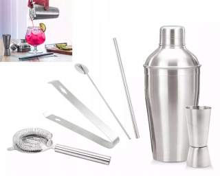 Barmanské príslušenstvo - Shaker 550 ml barman set 6 el.