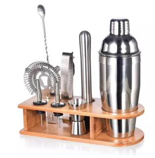 Barmanské príslušenstvo - Bartedingová súprava na nápoje Shaker 750 ml bambus