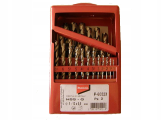 Vrták, zahlbovák - Sada vŕtačiek 25 ks pre kov Makita P-60523