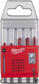 Sada keramickej vŕtačky 5 PCS Milwaukee