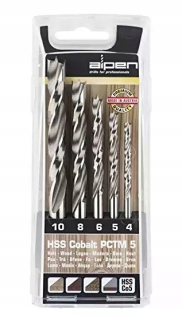 Sada vŕtacích vŕtačiek HSS Cobalt PCTM 5 Alpen