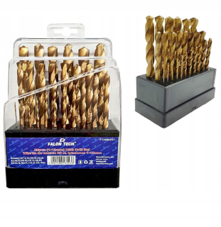Kovová vŕtačka Titanium 1-10 mm vŕtačka 19el