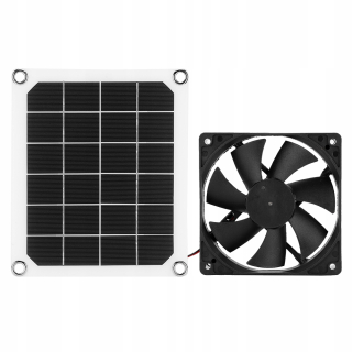 Ventilátor externého solárneho panela s 6V 10W