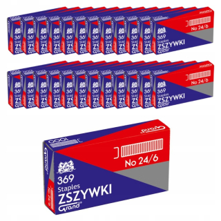 Spinky do zošivačky - 24/6 Grand Galvanizzované zásoby 1 000 pcs x25 sada