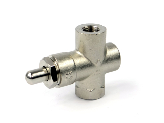 Odvzdušňovací ventil pre plynový 1/4" tlakomer