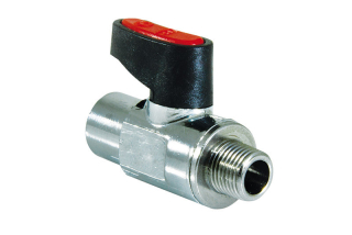 Guľový ventil 1/4 '' GW/GZ Micro Red - Nikiel