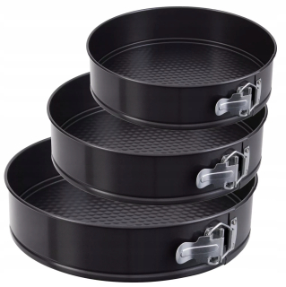 Sada 3 pekáča formy Cake Tin 24/26/28 cm