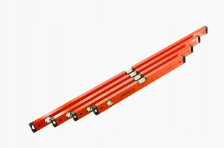 Vodováha - Sada 4 ks vodováh PRO600 červená 40/80/120/200cm