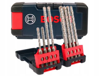 Sada 8 vŕtačiek Bosch SDS-Plus-3 v kazete