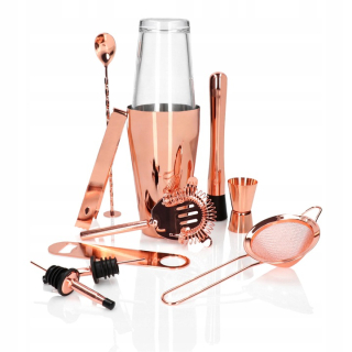 Barmanské príslušenstvo - BARMANSKÝ SET NA NÁPOJE ČIERNA V KRABIČKE 11ks