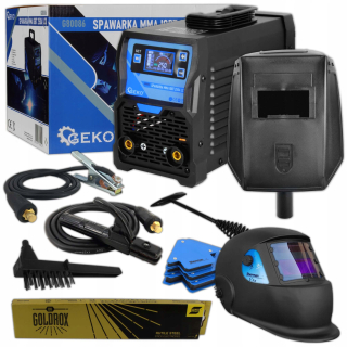 Profi zváračka - Súprava zváracieho stroja Geko MMA IGBT 250A LCD VRD